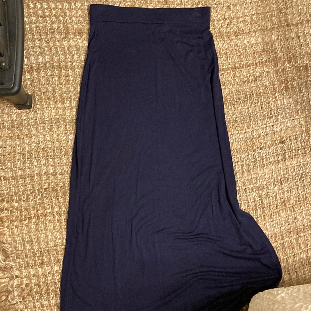 Boden Navy Maxi Skirt